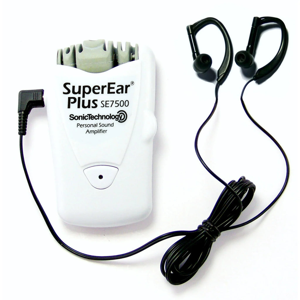 SuperEar Plus SE7500 Personal Sound Amplifier (50 dB Portable Listening Device)