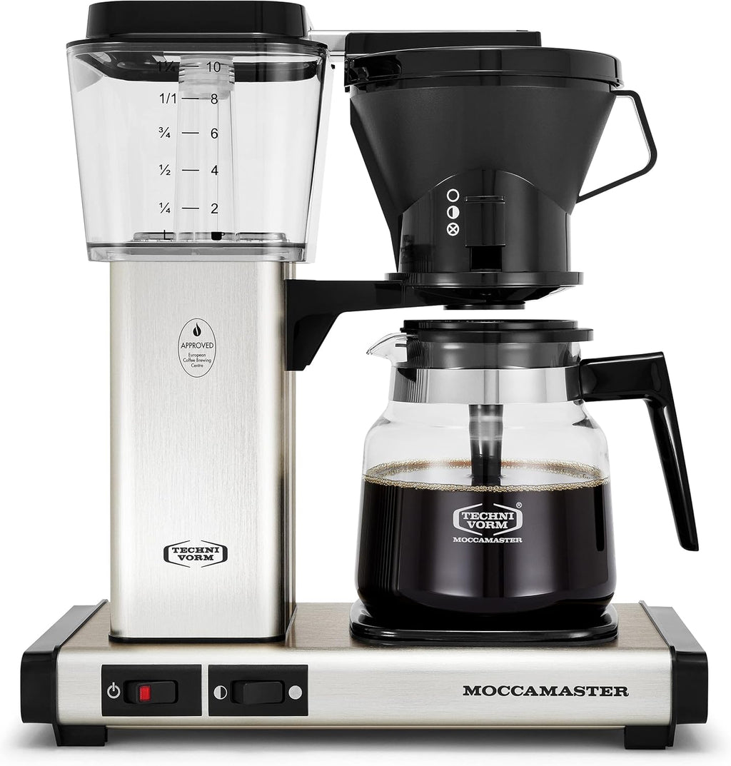 Moccamaster 59691, 10-cup coffee brewer polished silver