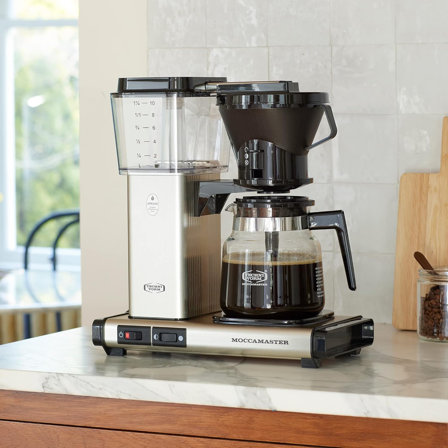 Moccamaster 59691, 10-cup coffee brewer polished silver