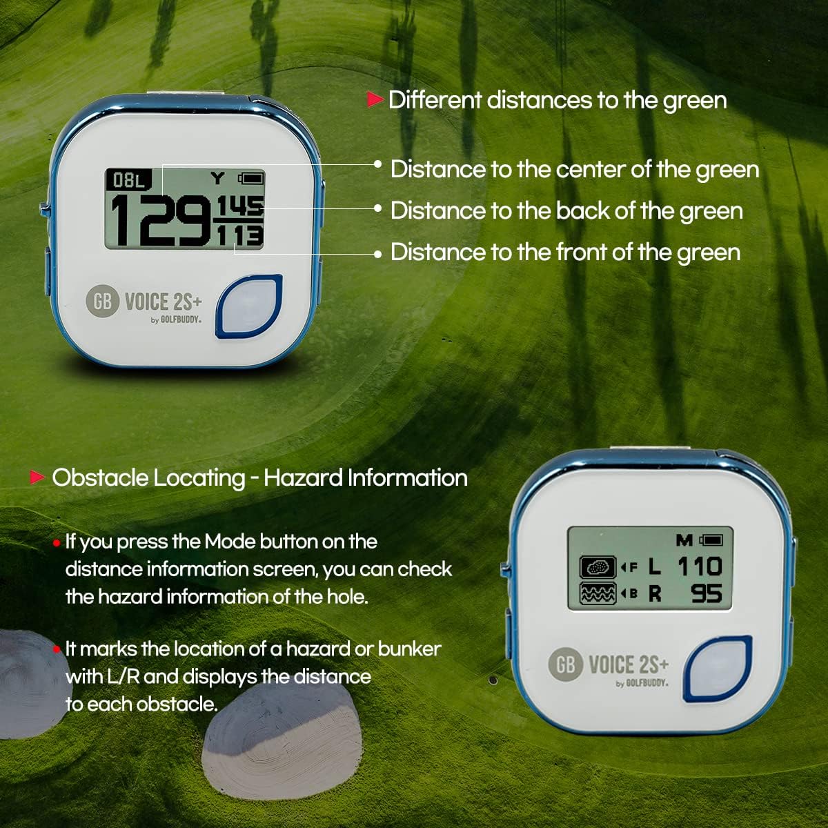 GolfBuddy Voice 2 GPS Golf Rangefinder