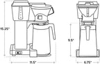 Moccamaster 79112 KBT 10-cup thermal coffee brewer polished silver
