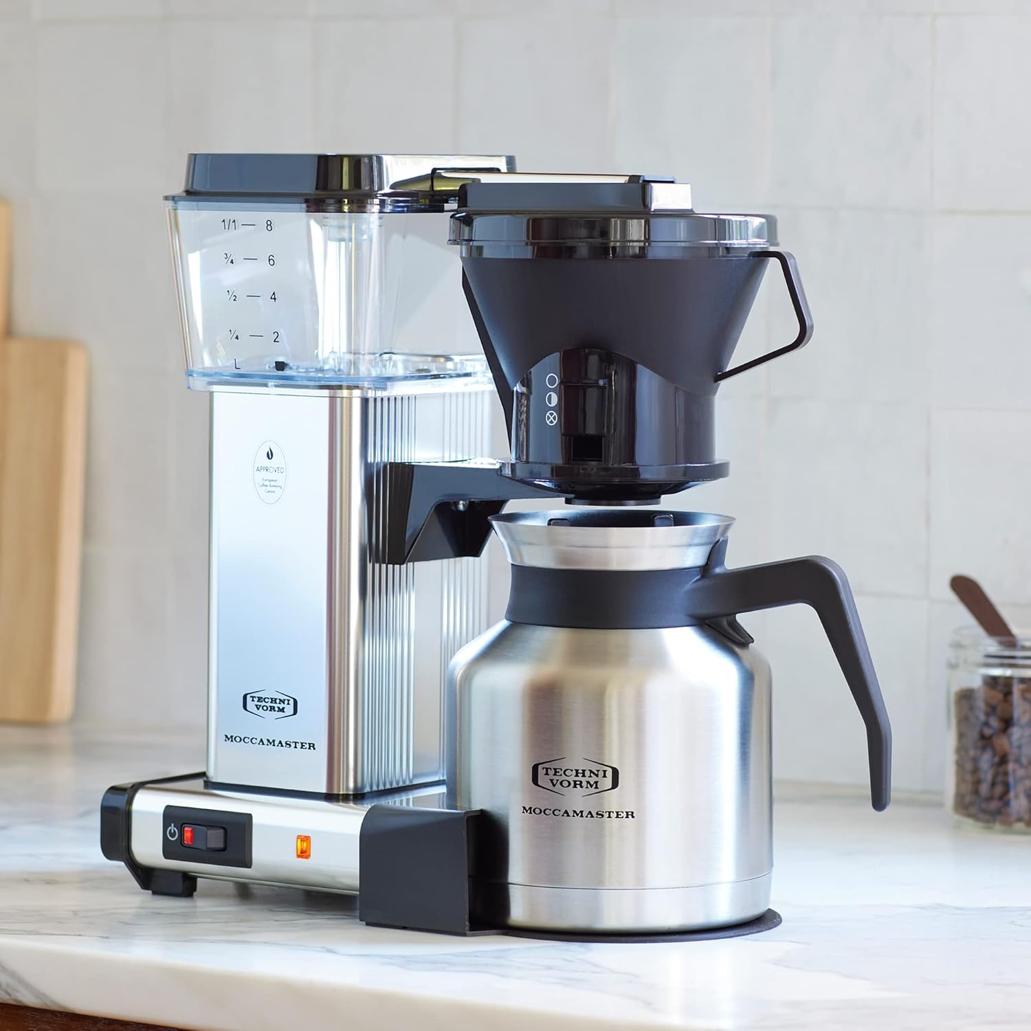 Technivorm Moccamaster 79212 KBTS polished silver front view
