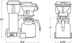 Technivorm Moccamaster 79212 KBTS polished silver front view
