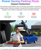 VIOFO A329S 3CH dash cam front cabin rear view