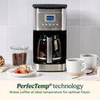 Cuisinart DCC-3200 PerfecTemp front view stainless steel