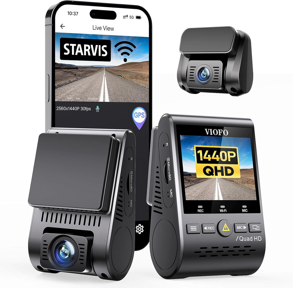 VIOFO A129 Plus Duo dual channel dash cam with GPS and Wi-Fi