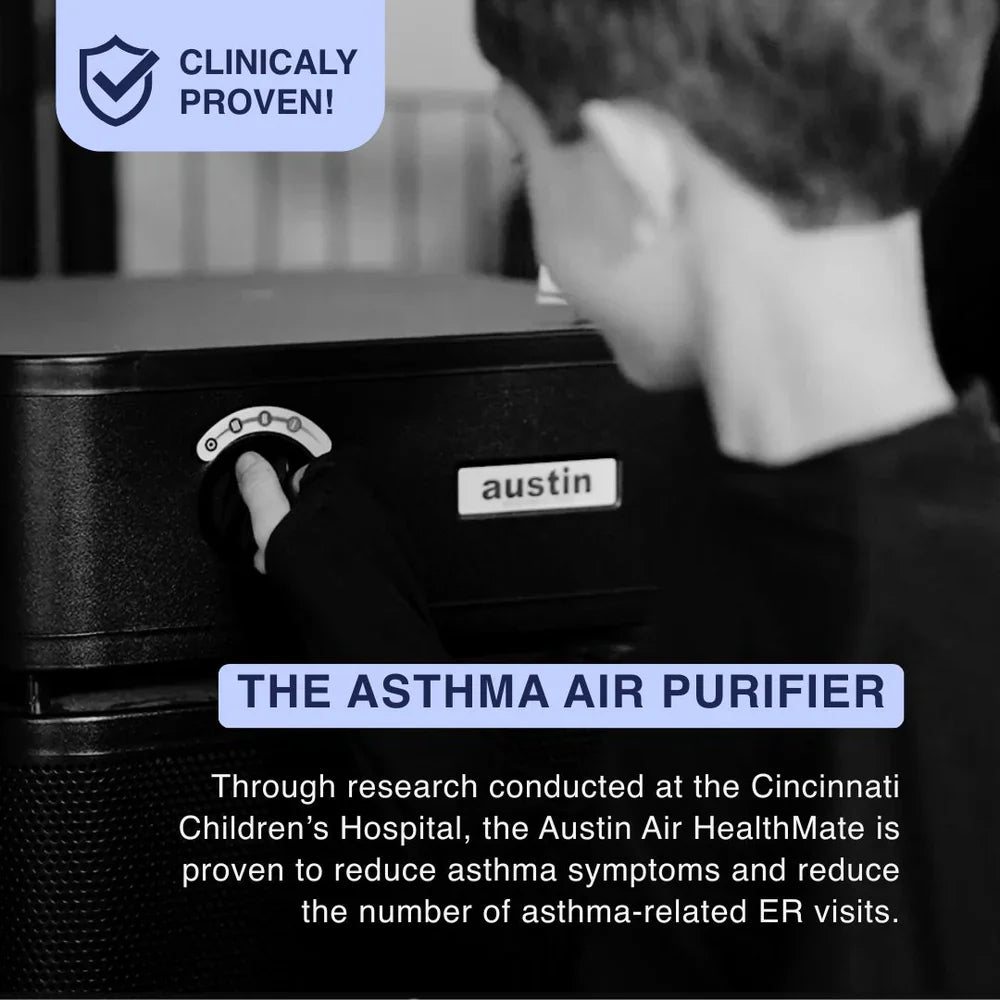 Austin Air HealthMate air purifier steel housing 360° intake