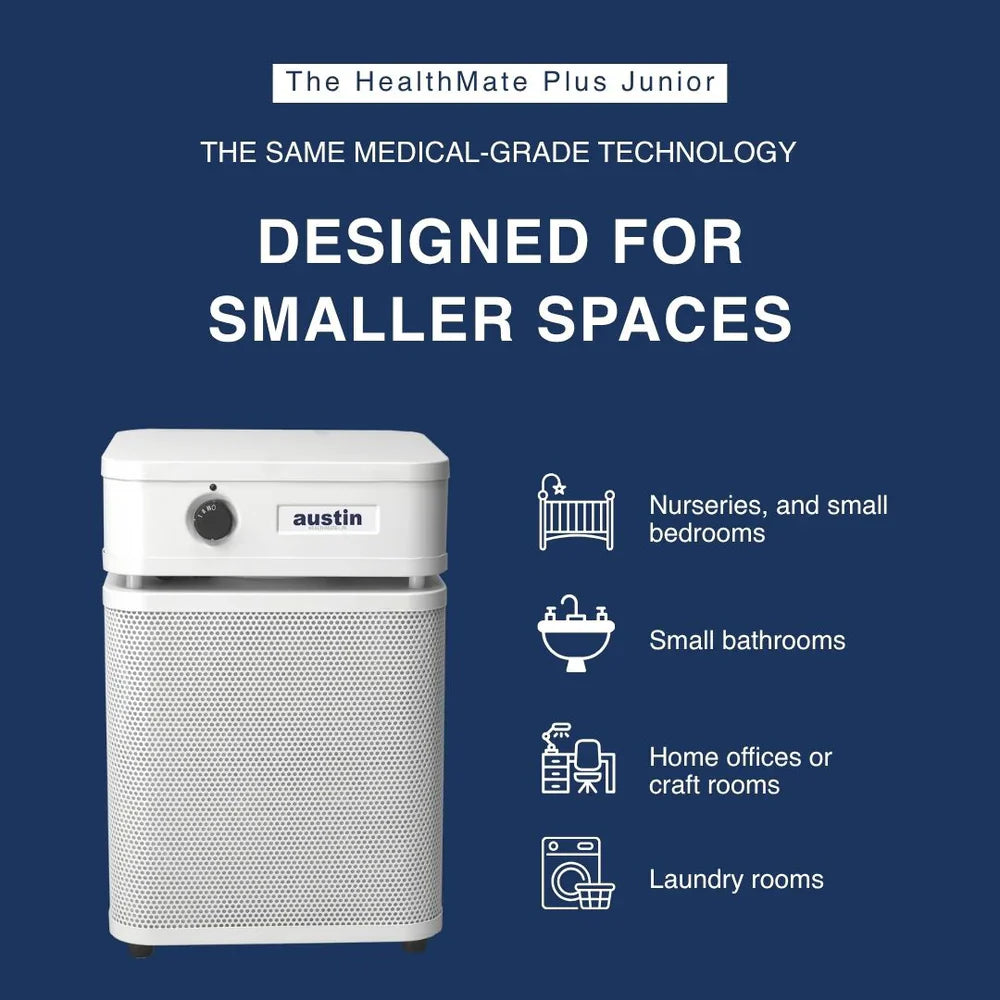 Austin Air HealthMate Plus Junior air purifier compact size