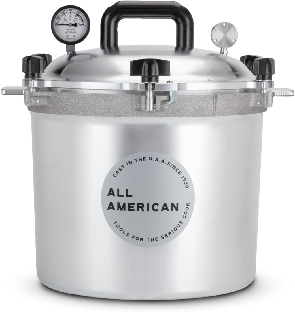 USA-made cast aluminum pressure cooker & canner 21.5 qt