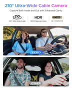 VIOFO A329S 2CH 4K front and 2K rear dash cam installed in car