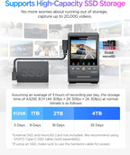 VIOFO A329S 2CH 4K front and 2K rear dash cam installed in car