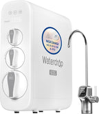 Waterdrop G3P600 Reverse Osmosis Water Filter under sink tankless RO system