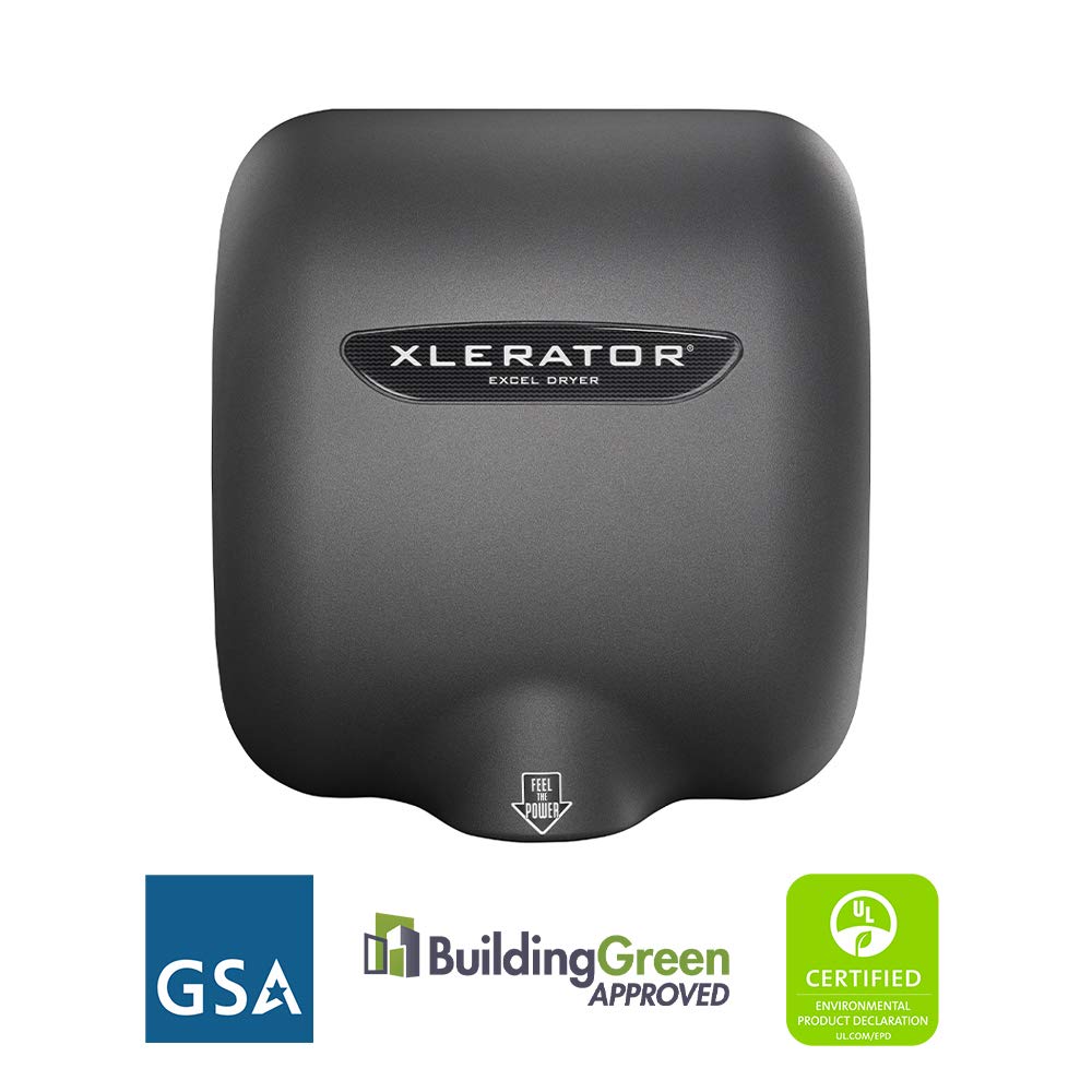 XLERATOR XL-GR – Automatic Hand Dryer (Textured Graphite, 120V, Surface Mounted)