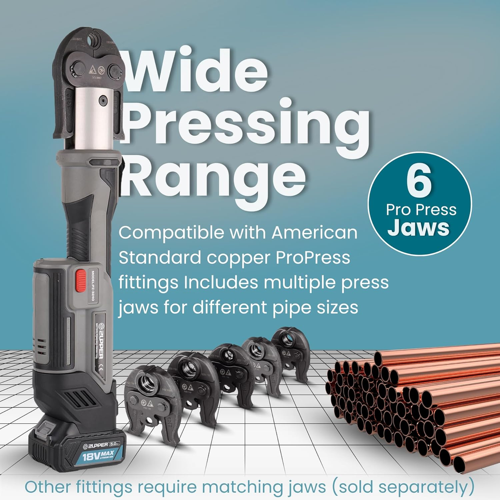 zupper wide pressing range