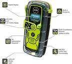 ACR ResQLink View personal locator beacon showing features like 406 MHz signal, GPS, and no subscription required