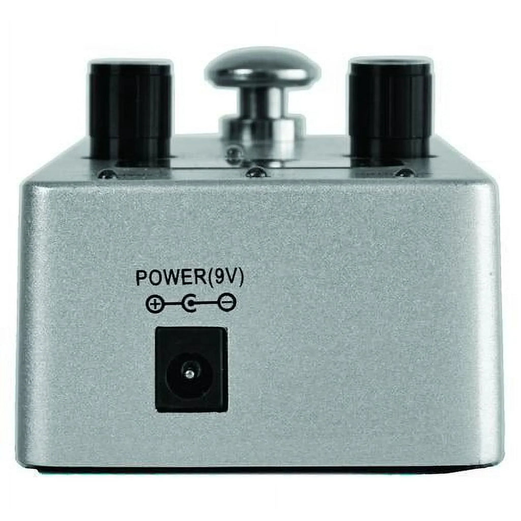 BeatBuddy Mini 2 drum machine pedal showing output jack and 9V power input connections