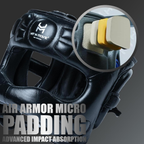 boxing headgear with advanced padding for impact absorption