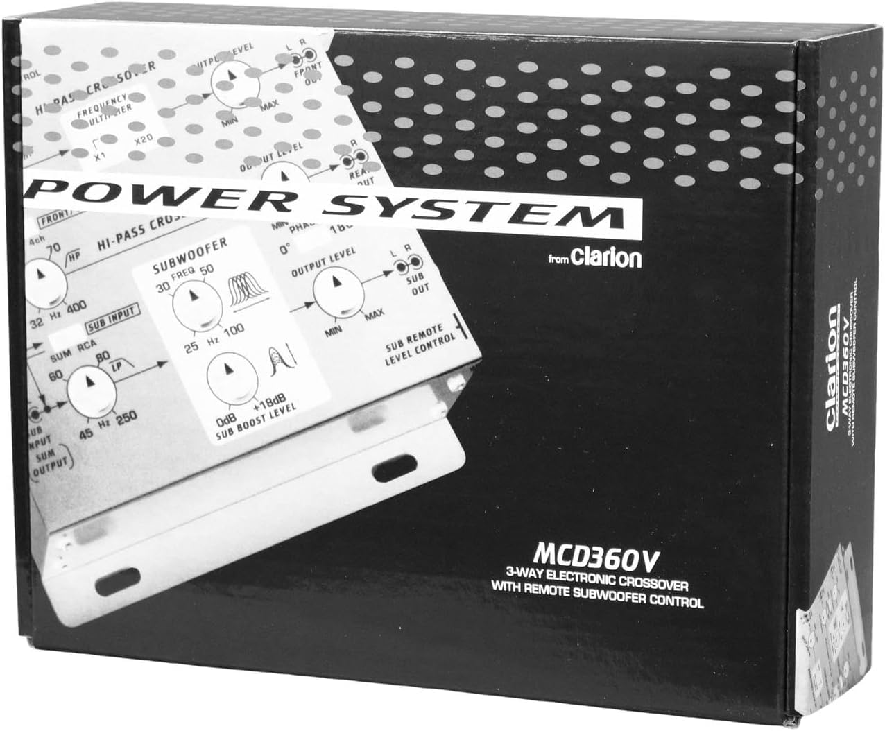 Clarion MCD360 3-Way Electronic Crossover front view
