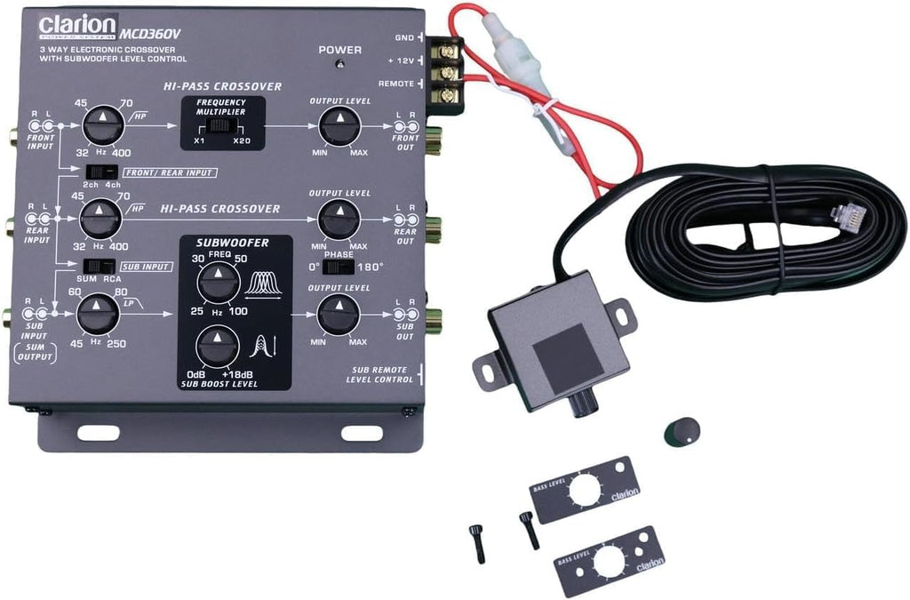 Clarion MCD360 3-Way Electronic Crossover front view