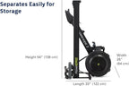 Concept2 RowErg separates easily for compact storage without tools