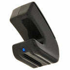 Ebow Plus LED indicator showing power status of electronic bow guitar sustainer