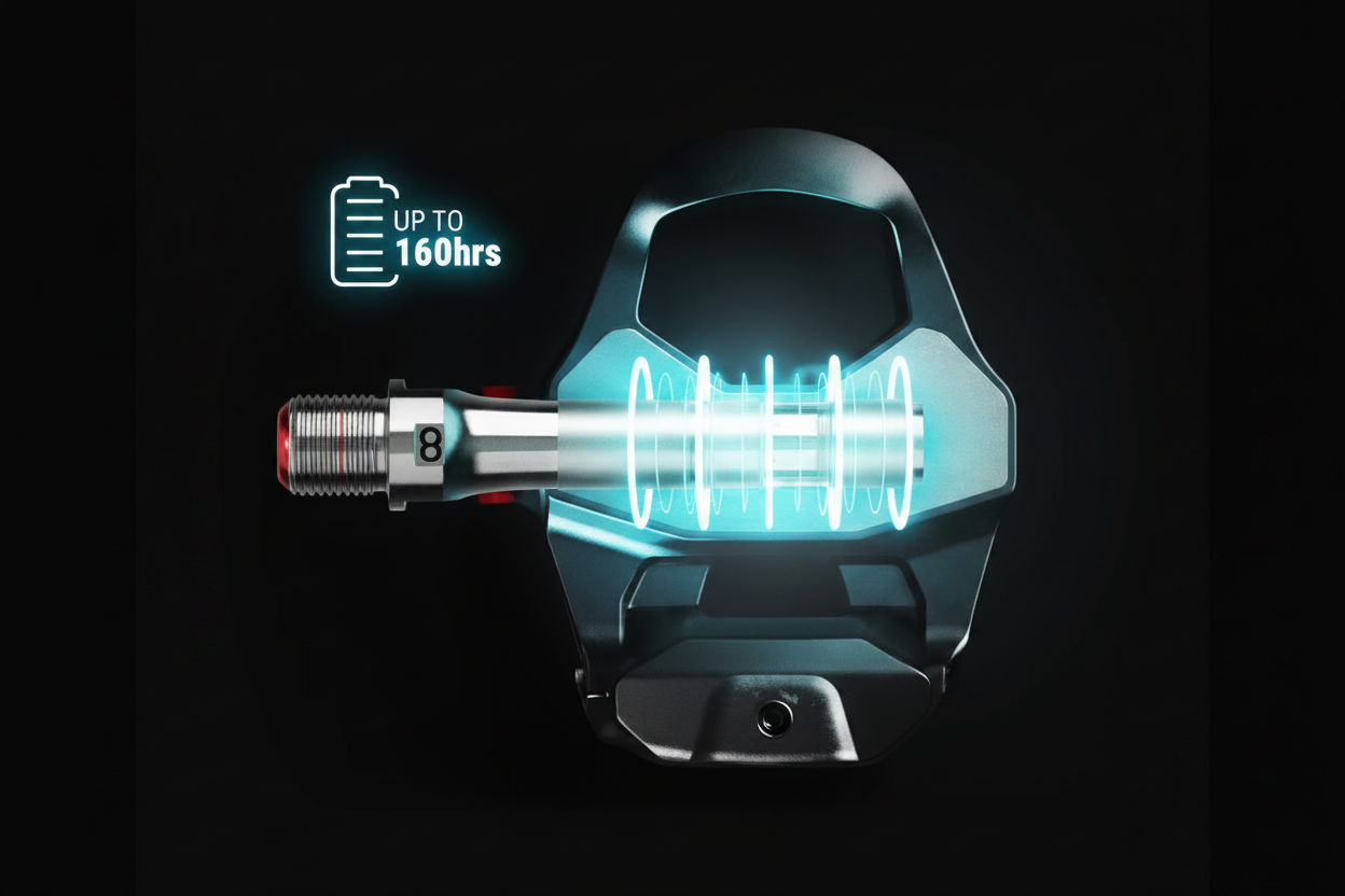 Favero Assioma Pro RL power meter pedals with up to 160 hours rechargeable battery life