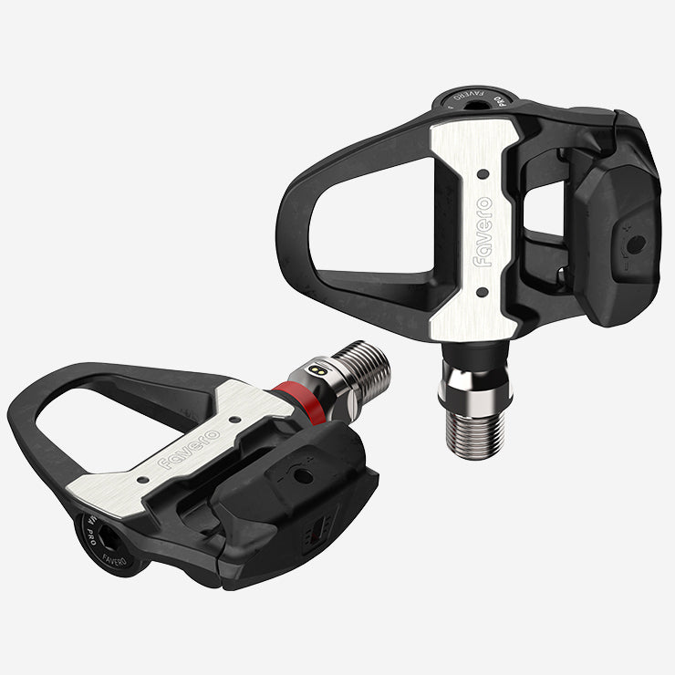 Favero Assioma road bike power meter pedals LOOK Keo compatible angled product view