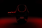 Favero Assioma PRO RL-1 power meter pedal with dramatic lighting showing front profile