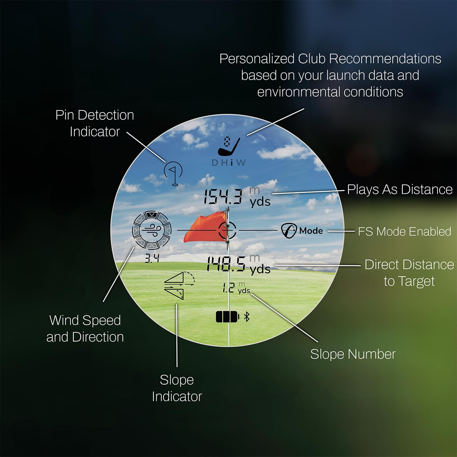 FlightScope X3C carbon fiber golf launch monitor front view