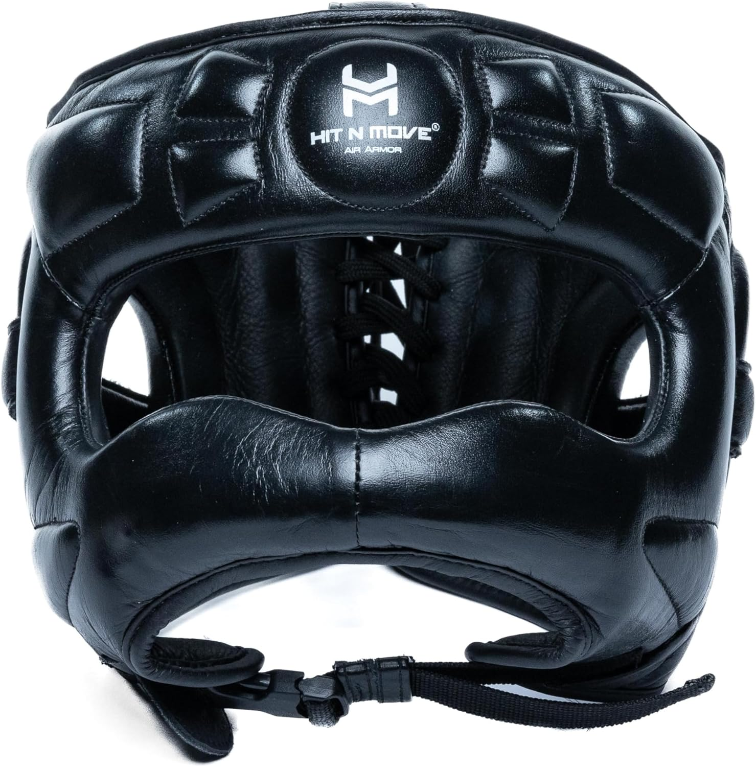 Hit N Move Air Armor boxing headgear front view black
