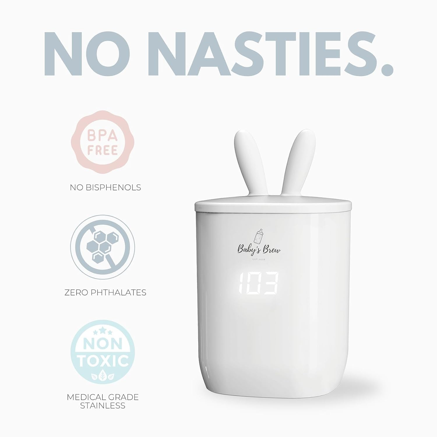 Portable Baby Bottle Warmer for Breastmilk &amp; Formula (Travel-Friendly, Battery Powered)