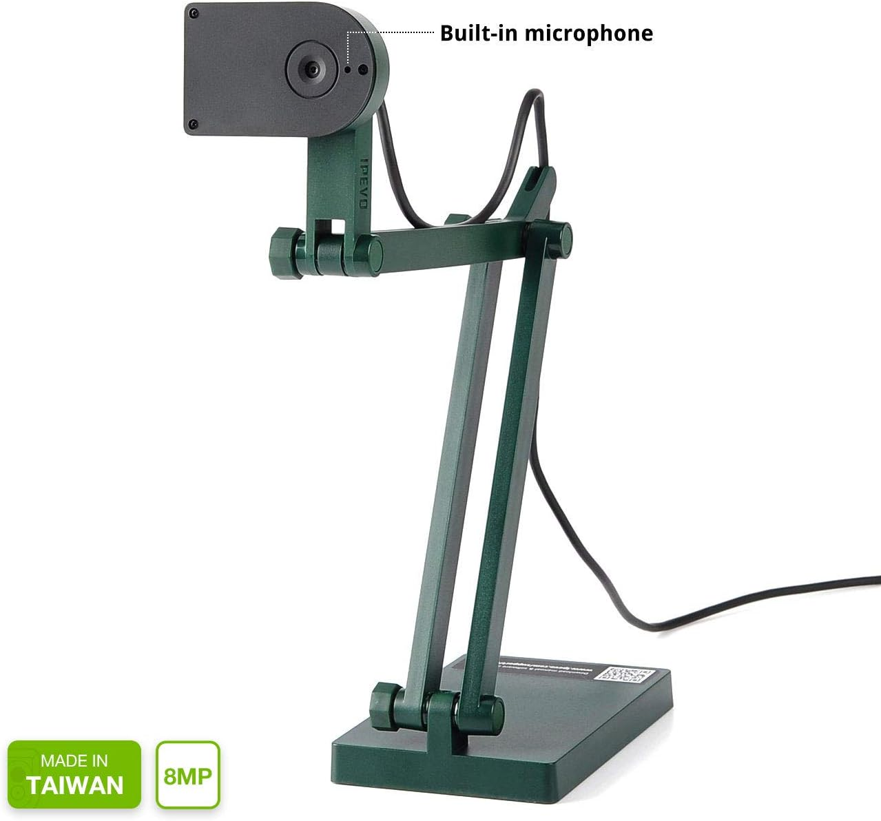 IPEVO V4K Ultra High Definition USB Document Camera by IPEVO