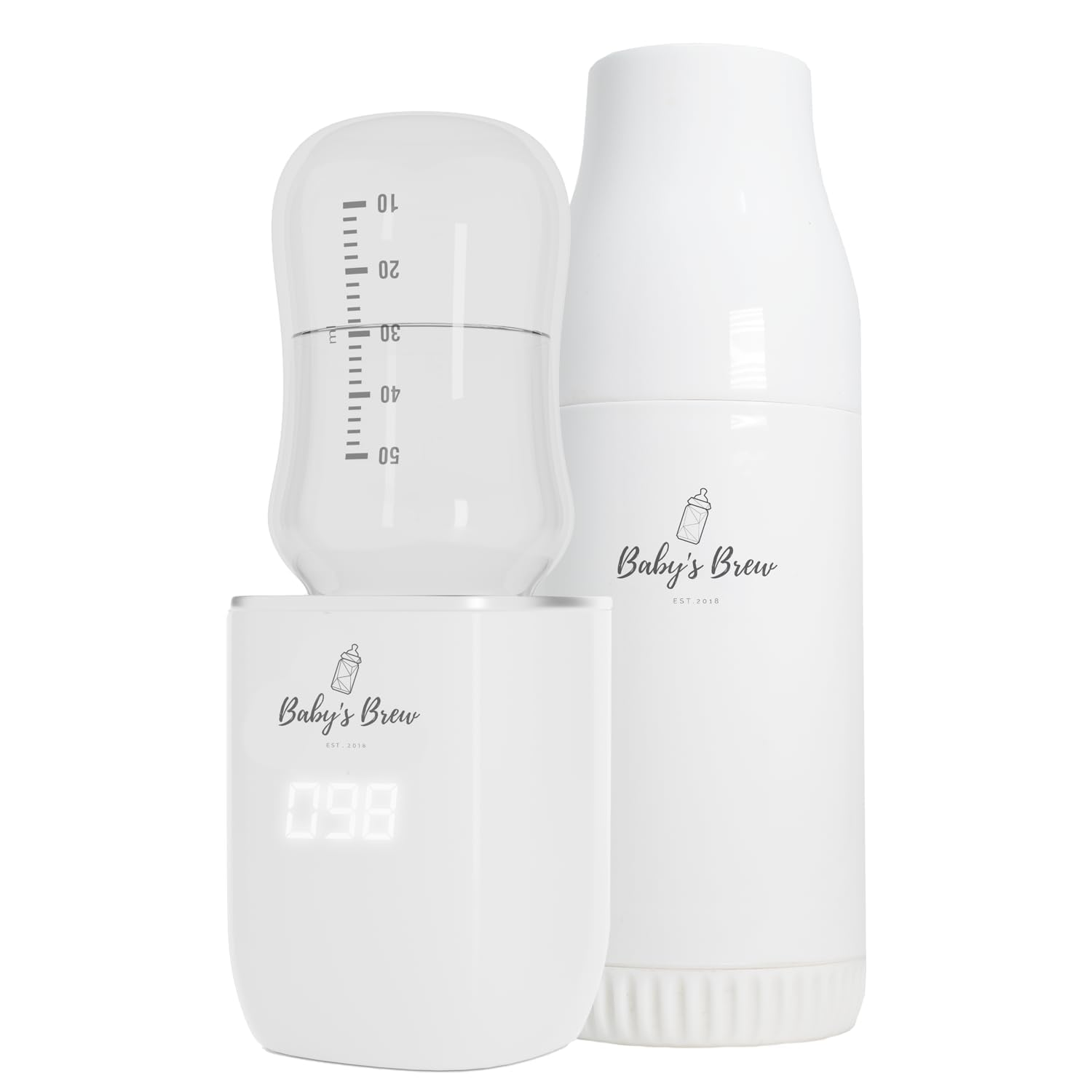 Portable Baby Bottle Warmer for Breastmilk &amp; Formula (Travel-Friendly, Battery Powered)