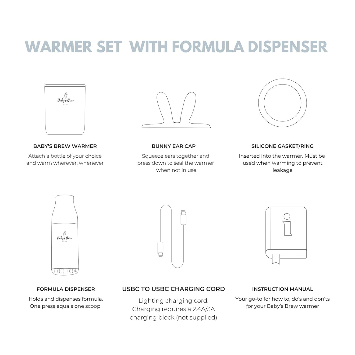 Portable Baby Bottle Warmer for Breastmilk &amp; Formula (Travel-Friendly, Battery Powered)