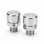 TST 507 Tire Pressure Monitoring System cap sensors - two silver TPMS sensors with anti-theft design for RVs, trucks, and trailers