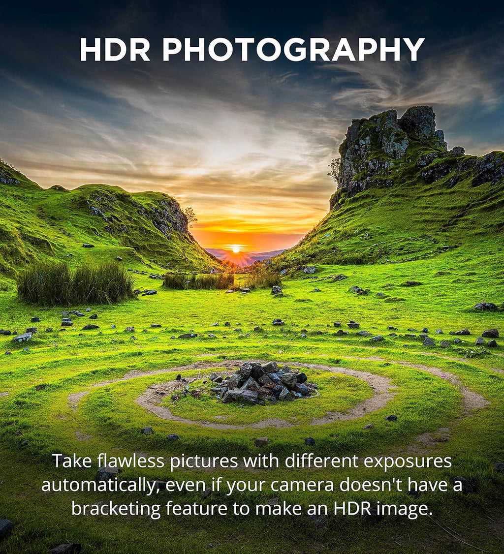 MIOPS Smart Plus enabling HDR photography with automatic exposure bracketing control