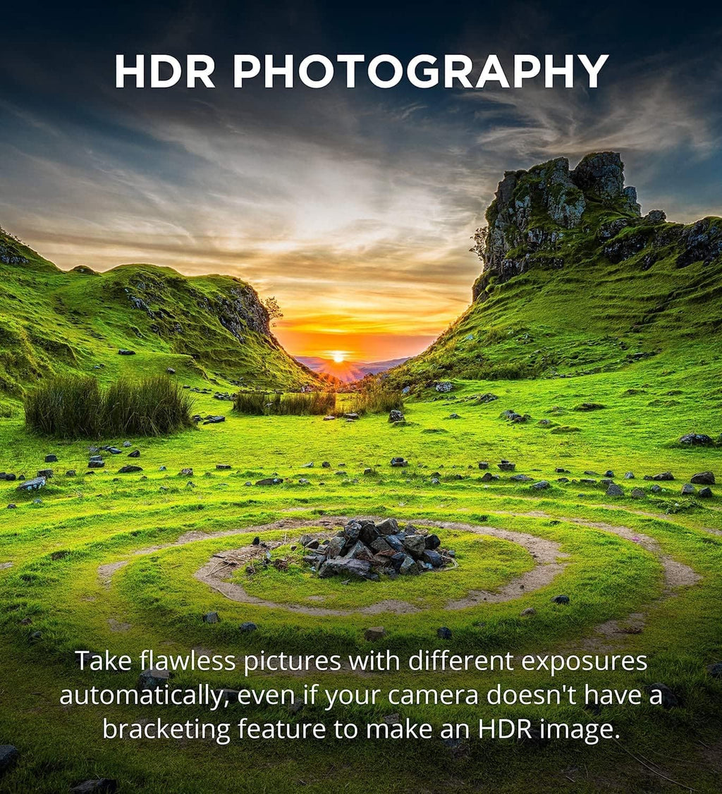 MIOPS Smart Plus enabling HDR photography with automatic exposure bracketing for cameras