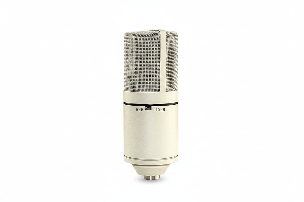MXL 770 condenser microphone with -10dB pad switch for handling loud sound sources