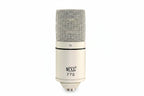 Close-up of MXL 770 condenser microphone grille showing build quality and capsule design