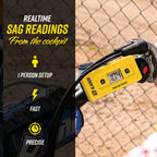 Slacker sag tool providing realtime sag readings with one person setup fast and precise