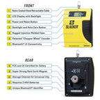 Slacker suspension sag tool front and rear features including LCD display Bluetooth and encoder