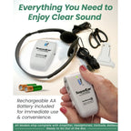 SuperEar SE9000HP personal sound amplifier complete kit with handheld device and accessories