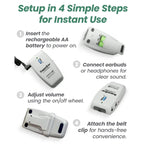 How to set up SuperEar SE9000HP personal sound amplifier in 4 simple steps