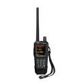 Uniden SDS100 handheld digital police scanner front view with color display and keypad