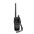 Uniden SDS100 handheld digital police scanner front view with color display and keypad