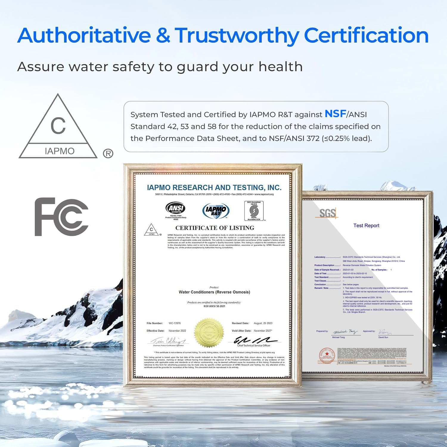 Waterdrop G3P600 Certification