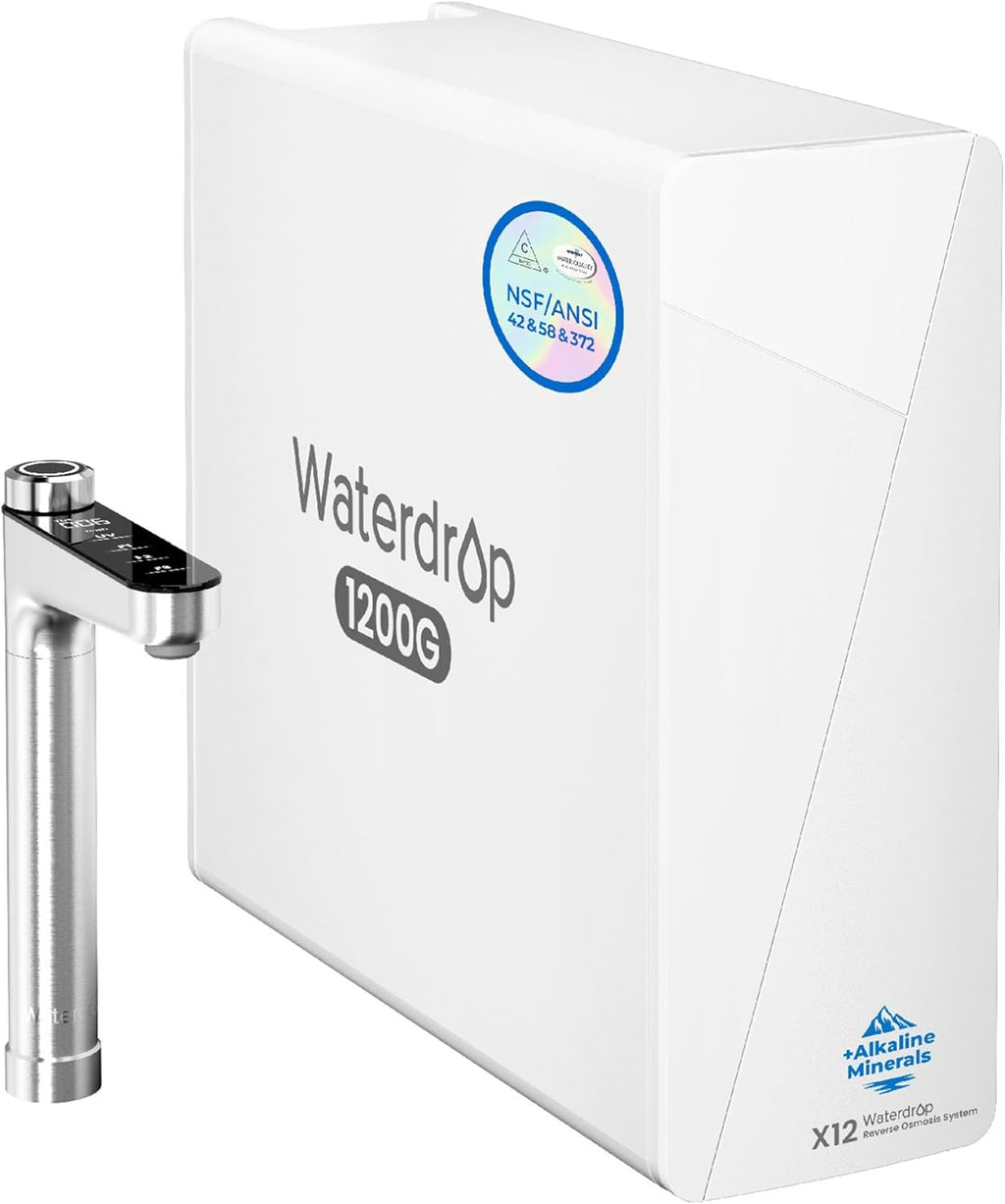 Waterdrop X12 Alkaline Filter countertop reverse osmosis water filtration system