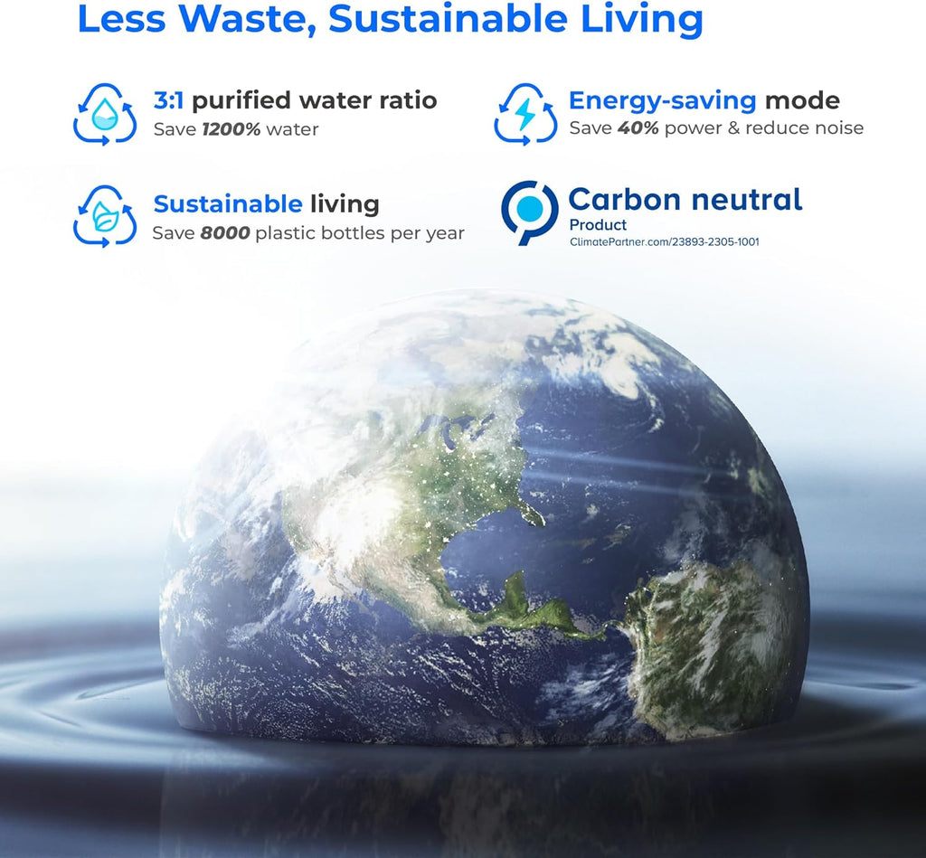 Waterdrop X16 Alkaline under-sink water filtration system for clean mineral-balanced water