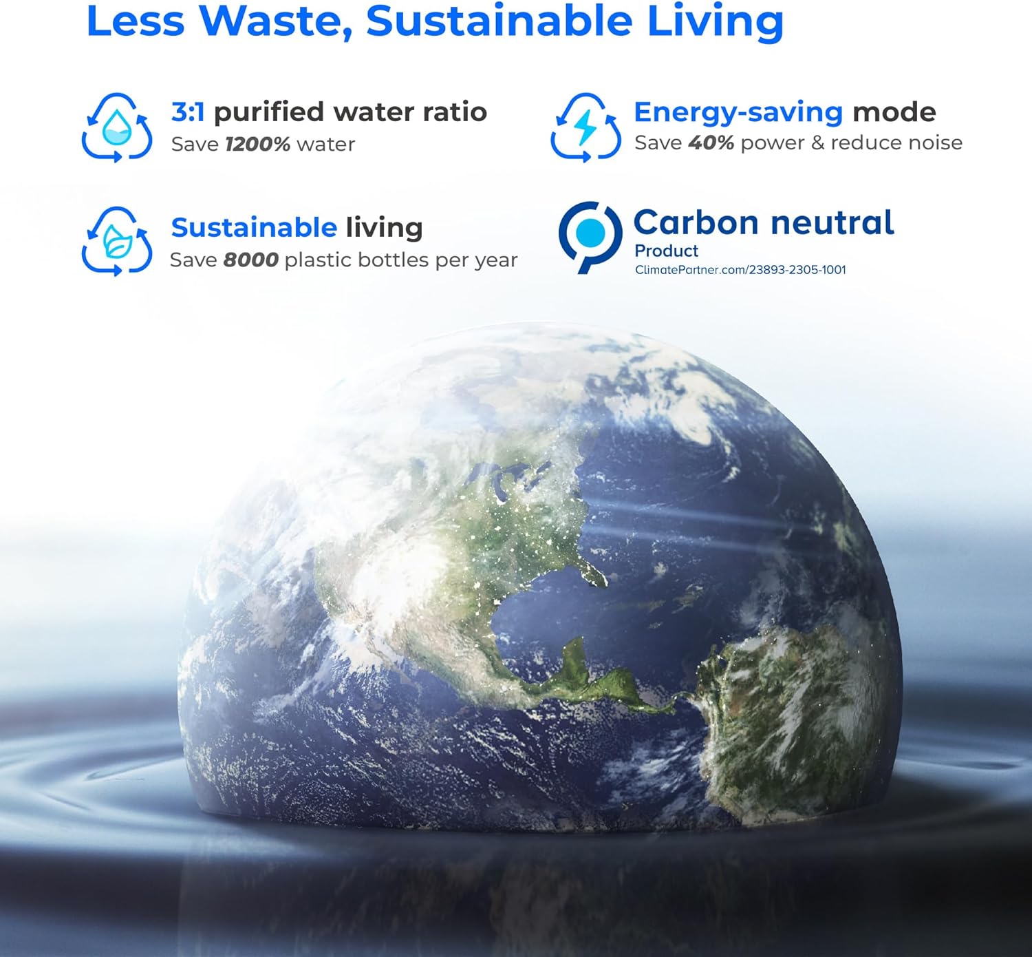 Waterdrop X16 Alkaline under-sink water filtration system for clean mineral-balanced water