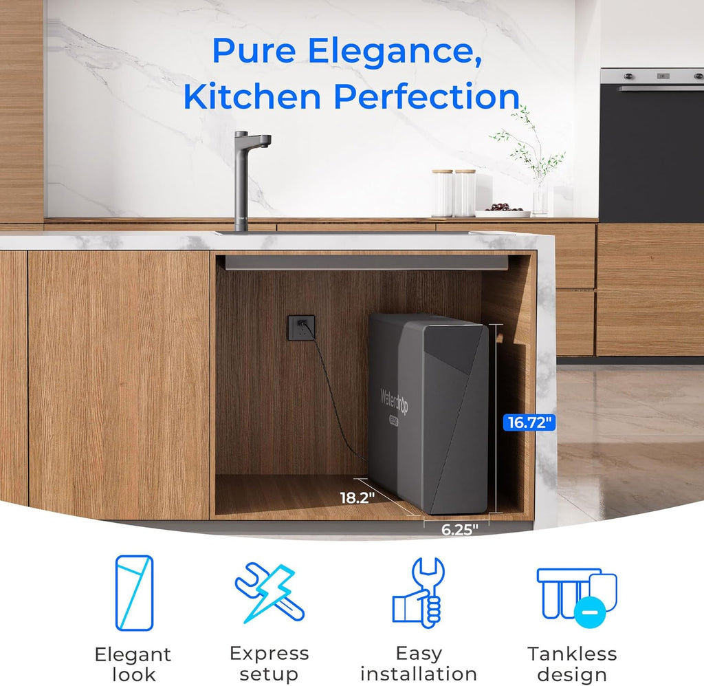 Waterdrop X16 Alkaline under-sink water filtration system for clean mineral-balanced water